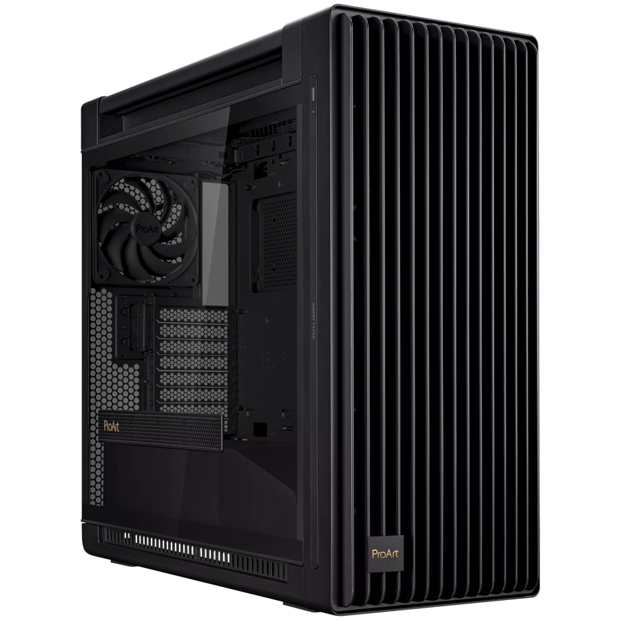 ASUS ProArt PA602 E-ATX računalniško ohišje, 420 mm radiator support, one 140 mm and two 200mm pre-i