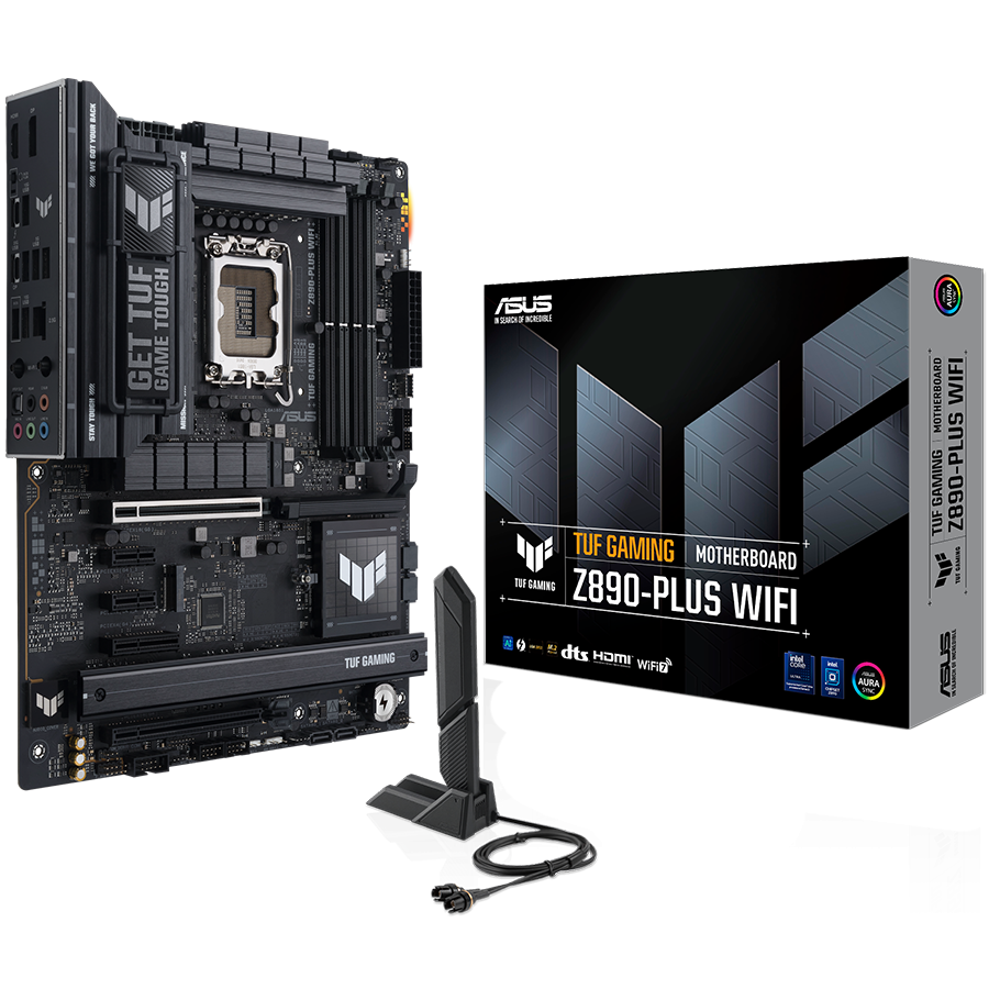 ASUS TUF GAMING Z890-PLUS WIFI LGA1851 ATX osnovna plošča - Intel Z890, 4xDDR5, 4xM.2, 4xSATA, 2.5Gb