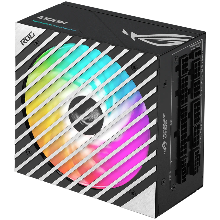 ASUS ROG Loki SFX-L 1200W Titanium modularni napajalnik, kompakten, 80 PLUS Titanium, Aura Sync, 10 let garancije - 90YE00N0-B0NA00-A