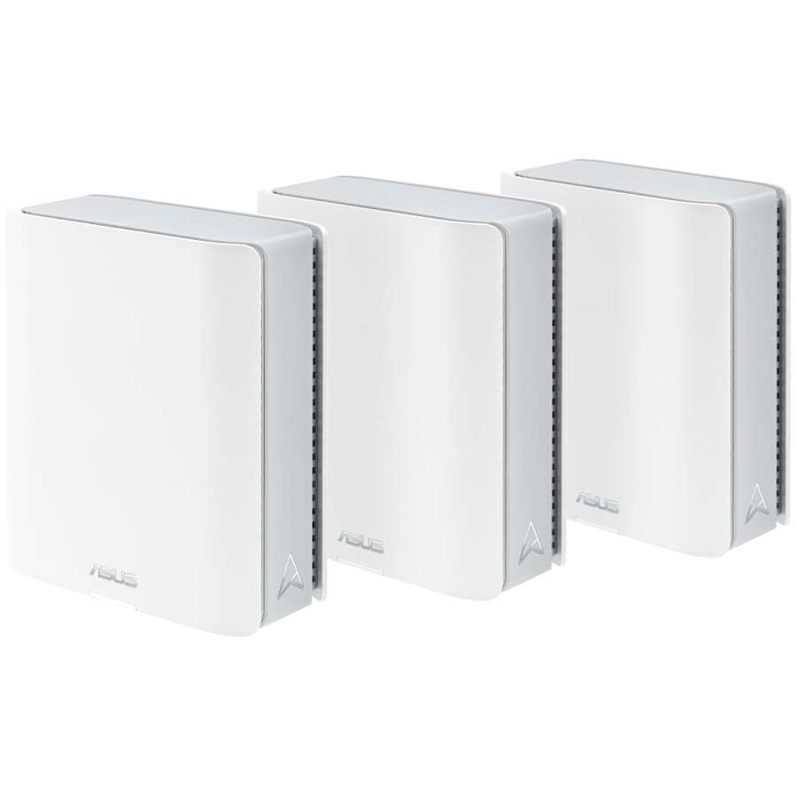 ASUS ZenWiFi BT8 (3-paket) BE14000 Tri-band WiFi 7 (802.11be) Mesh sistem, pametni AiMesh, 6 GHz WiFi, dvojna 2.5G porta, napredna omrežna varnost, starševski nadzor - 90IG0930-MO3B40-A