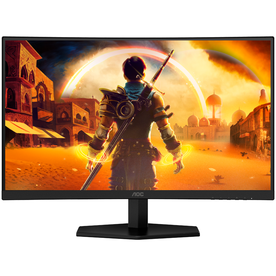 AOC Gaming C27G42E ukrivljen monitor - 68.6cm (27"), FHD (1920 x 1080), Fast VA, 1500R, 180Hz, 0.5ms MPRT (1ms GtG), Adaptive Sync, HDR10, 2x HDMI 2.0, 1x DP 1.4 - C27G42E-A