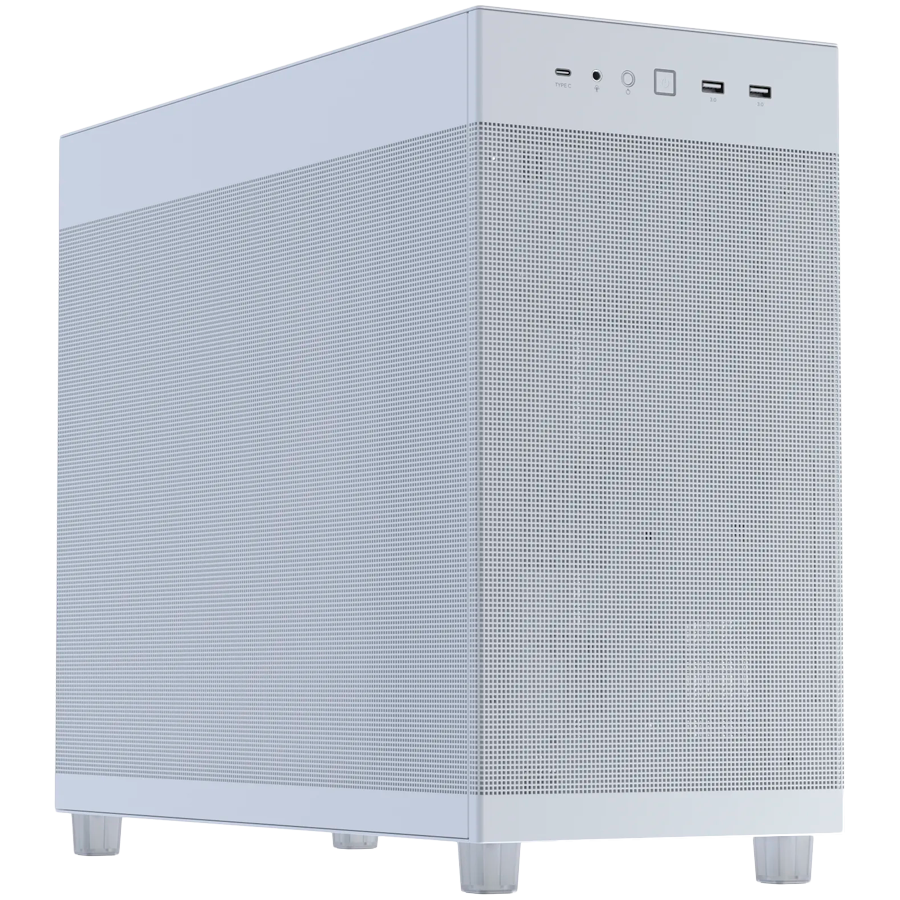 ASUS Prime AP303 ATX računalniško ohišje, 120mm ventilator, belo - 90DC00V3-B39000-A