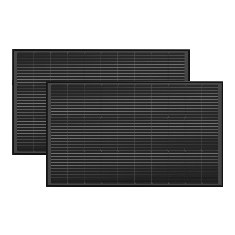 Photovoltaic panel set 2x EcoFlow 100W (rigid structure)