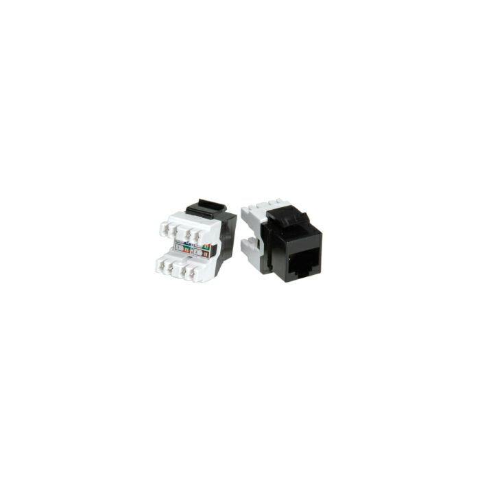 Roline RJ45 Keystone konektor Cat.5e/Class D, UTP, crni