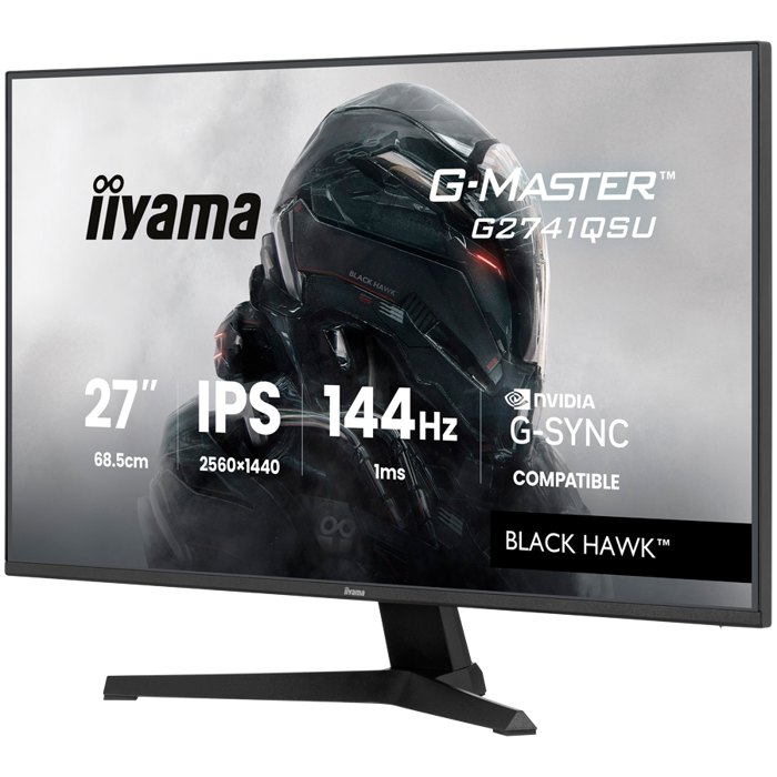 27 IPS Gaming, G-Master Black Hawk, G-SYNC Compatible, 2560x1440 144Hz, HDMI, DisplayPort, 1ms MPRT, Adaptive Sync, Speakers, USB 2x 2.0, Black Tuner