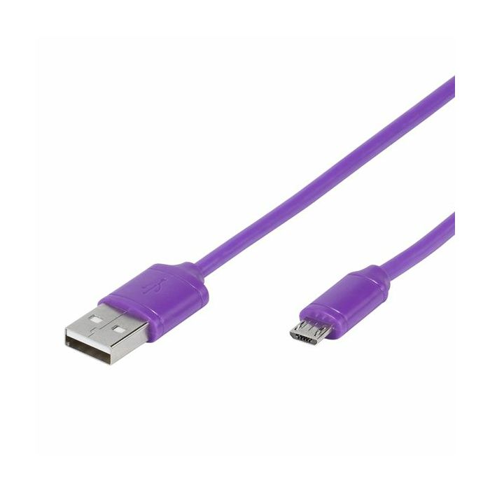 Kabel VIVANCO 35819, Micro-USB, 1m, ljubičasti