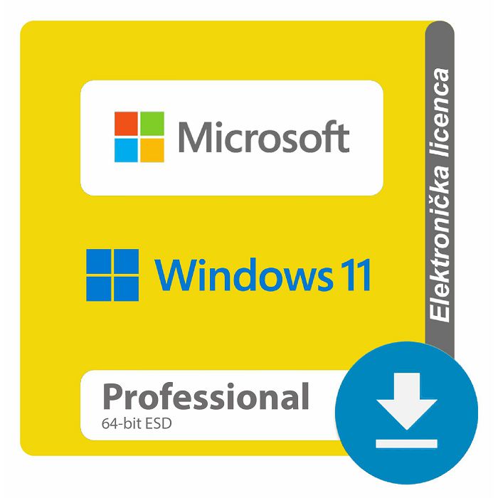 Microsoft Windows 11 Professional 64-bit ESD elektronička licenca