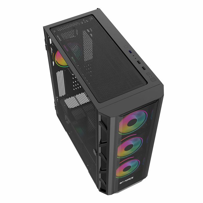 BIT FORCE Full Tower ARGB Gaming PC kućište GIANT ARGB-TM4, Mesh