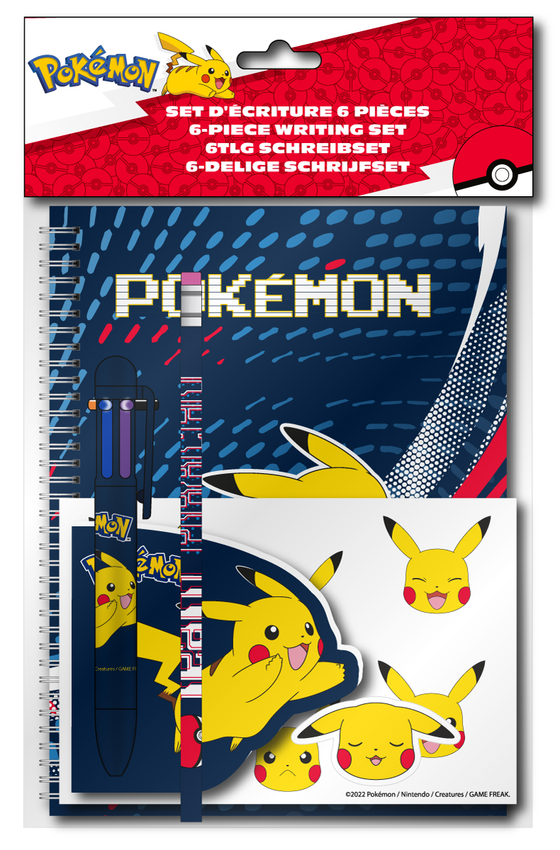 POKEMON - PIKACHU - STATIONERY SET 6V1