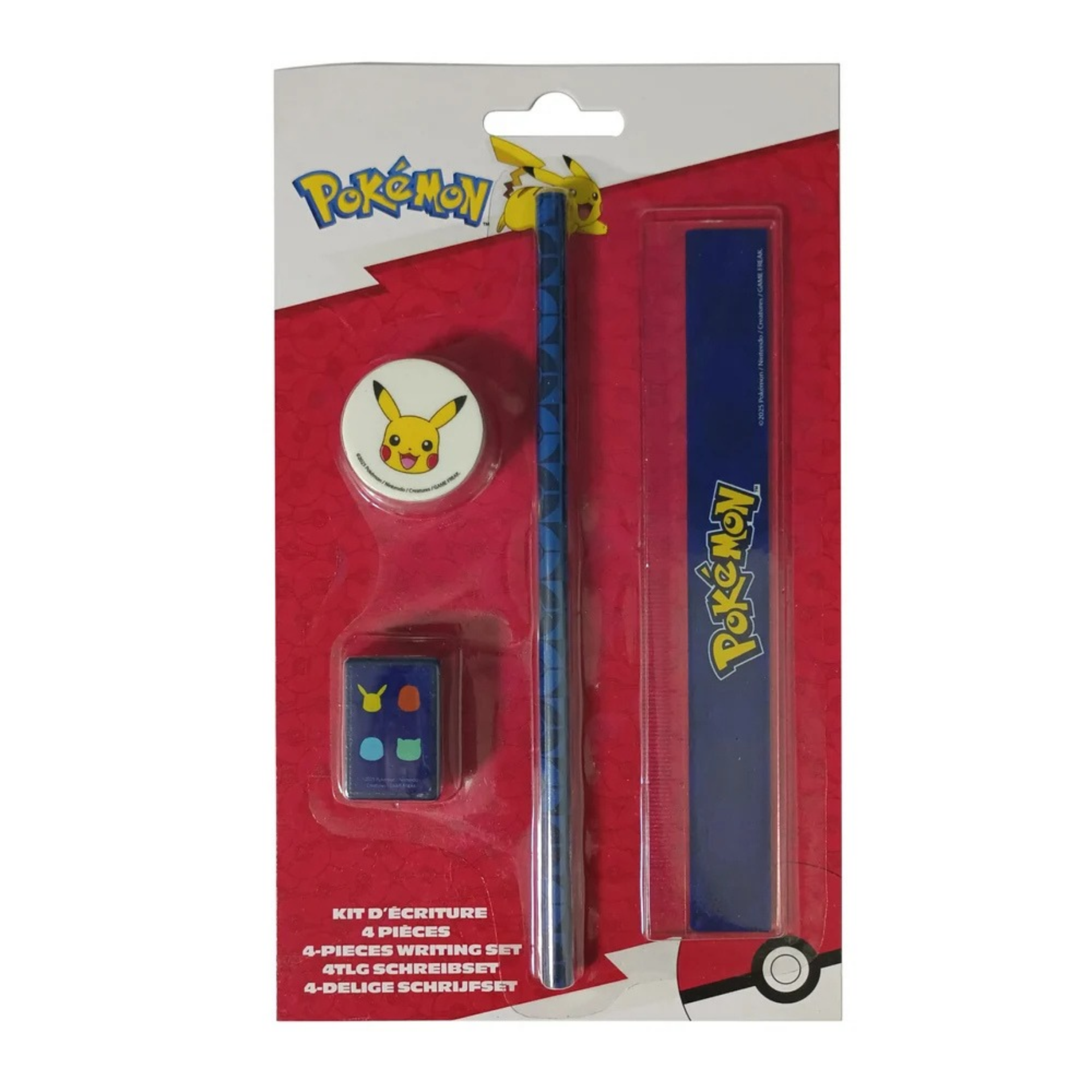 POKEMON - STATIONERY SET 4PCS