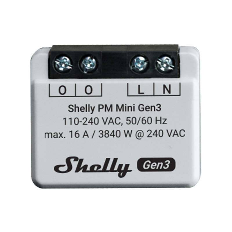 Shelly PM Mini Gen3 Controller, WiFi/Bluetooth