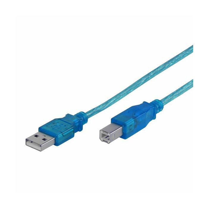 Kabel VIVANCO 22854, USB A na USB B, za printer, 3 boje, 1.5m