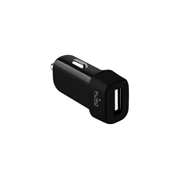 PURO Auto punjač Compact USB 1A CRNI