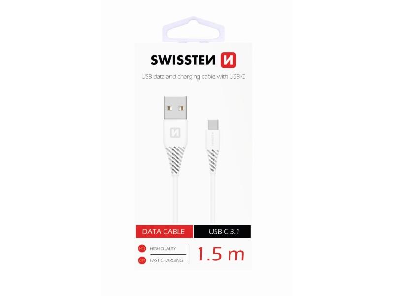 SWISSTEN kabel USB/USB-C, 3.1, 1.5m, bijeli - 03080029