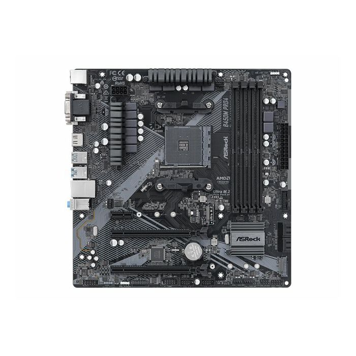 ASROCK B450M PRO4 R2.0 AM4 4xDDR4 4xSATA