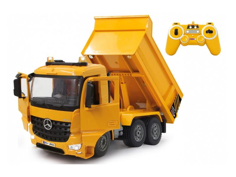 Jamara kamion na daljinsko upravljanje, kiper Mercedes Arocs, žuti 1:20 - 18100005
