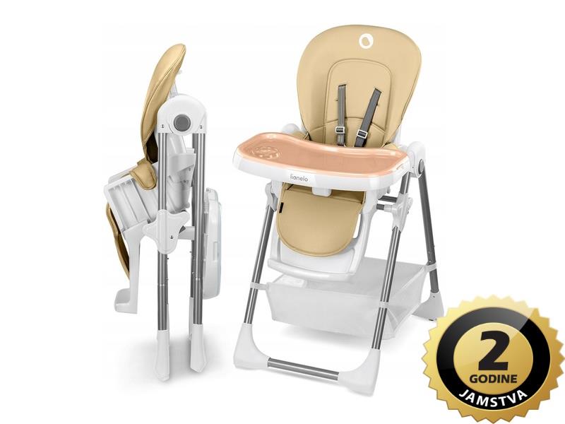 Lionelo dječja hranilica/ležaljka Linn PLUS, bež - 21040045