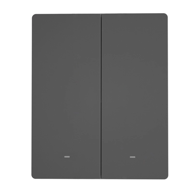 Smart Matter over WiFi wall switch SONOFF M5-2C-80 (2-channel, for frame, graphite)
