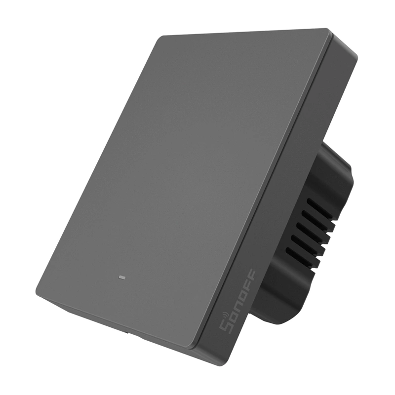 Smart WiFi wall switch sonoff M5-1C-80 (1-channel, for frame, graphite)