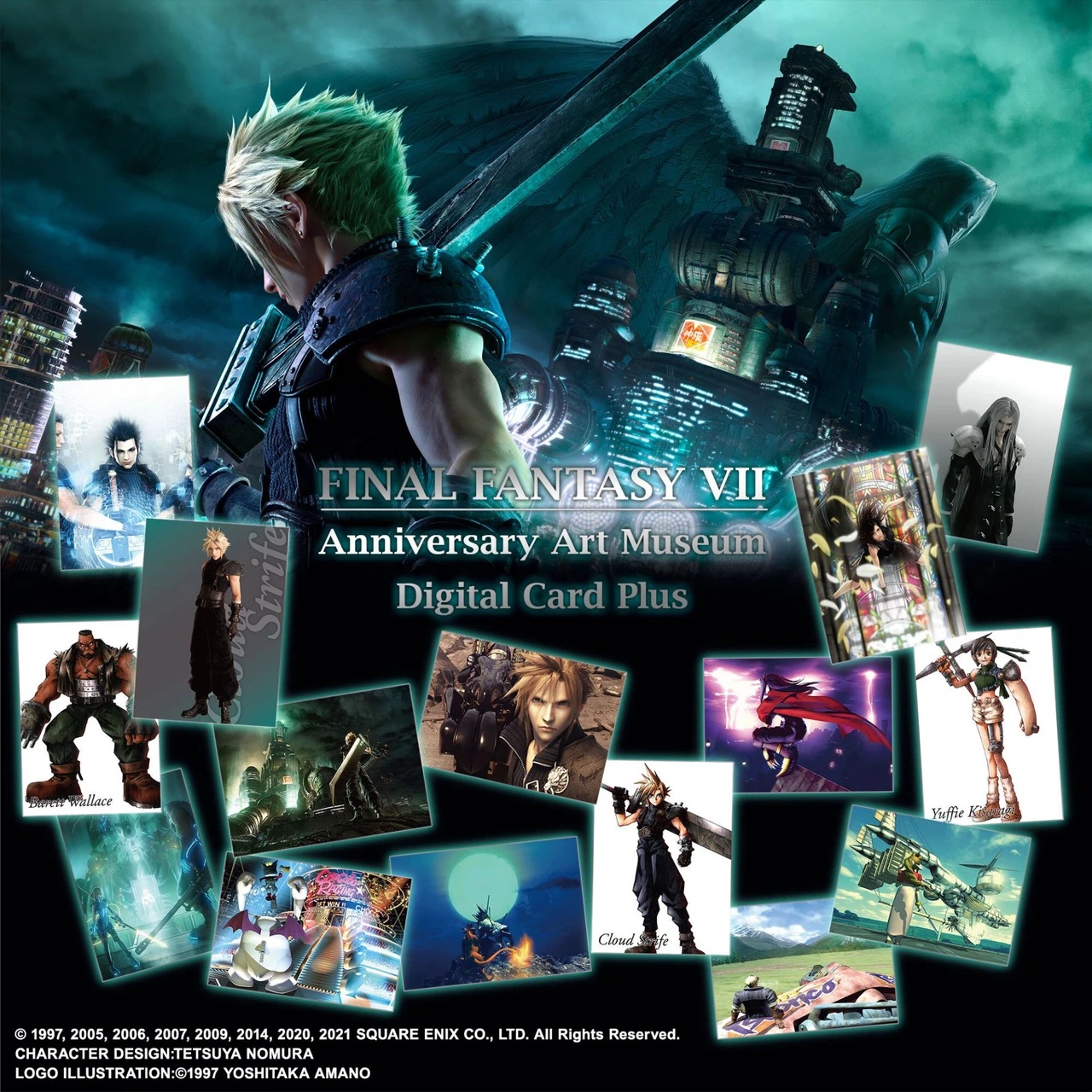 FINAL FANTASY VII ANNIVERSARY ART MUSEUM DIGITAL CARD PLUS - DISPLAY - ENG