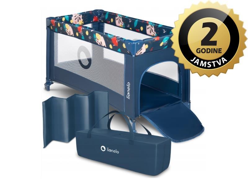 Lionelo dječji prijenosni krevetić Stefi, plava - 21040067