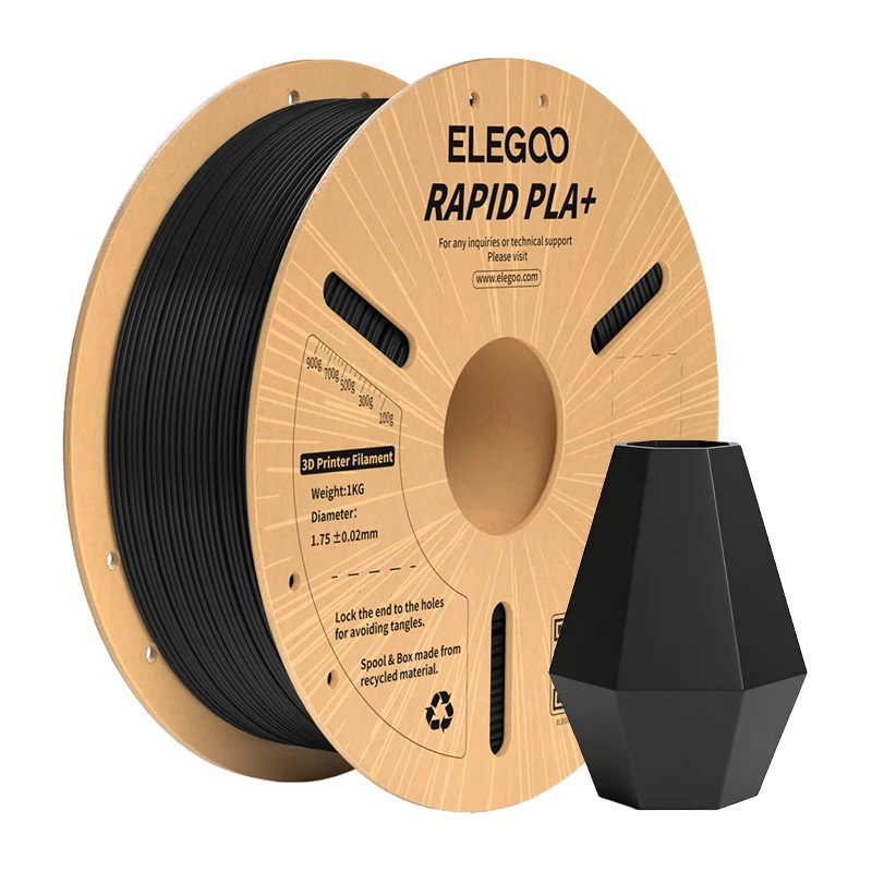 ELEGOO Rapid PLA+ Filament (Black)