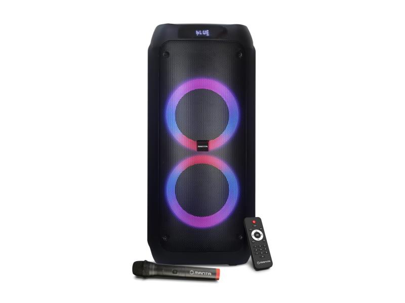 MANTA karaoke, 70W, FM, BT, disco ef, baterija, daljinski, bež. mikrofon SPK5300 - 05190137