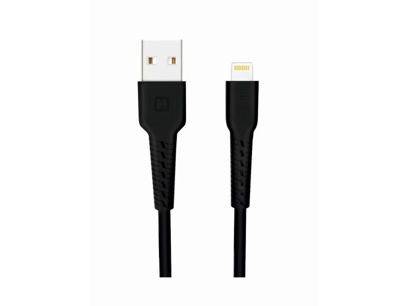 SWISSTEN kabel USB/Lightning, 2A, 1m, crni - 03080084
