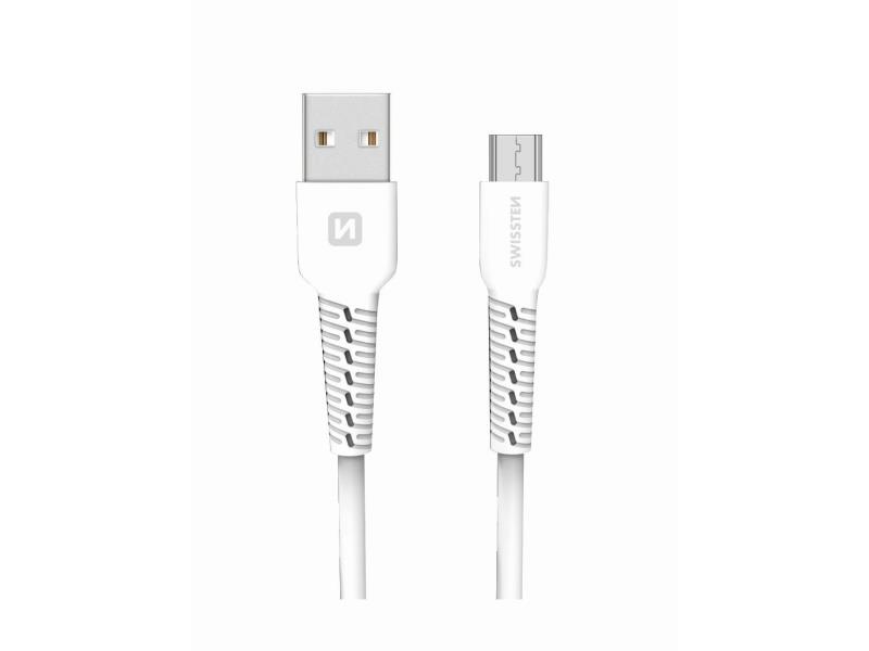 SWISSTEN kabel USB/microUSB, 2A, 1m, bijeli - 03080085