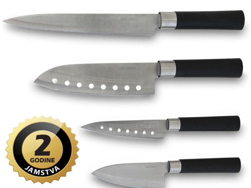 Cecotec noževi Santoku set 4 komada, 2 godine jamstva - 19200001