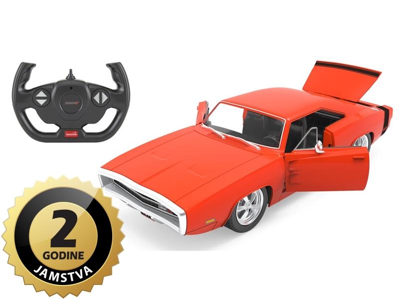Jamara auto na daljinsko upravljanje DELUX Dodge Charger RT 1970, crvena, 1:16 - 18050083