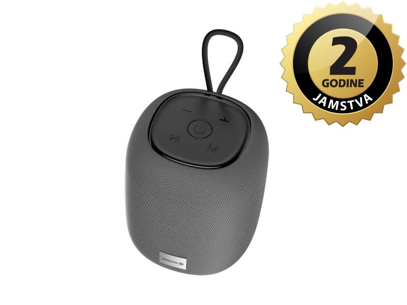 SWISSTEN zvučnik Bluetooth, vodootporan IPX4, 15W, baterija, vezica, siv SOUND-X - 05220147