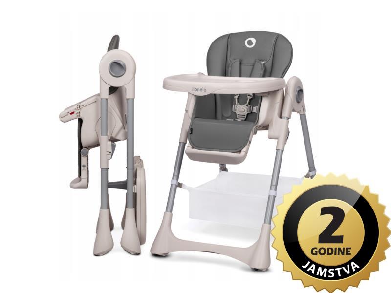 Lionelo dječja hranilica ZANNA, siva - 21040069