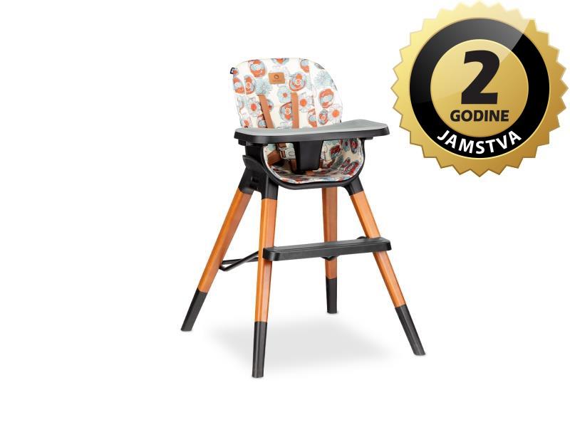 Lionelo dječja hranilica MONA, prirodno drvo bukve, flower - 21040073