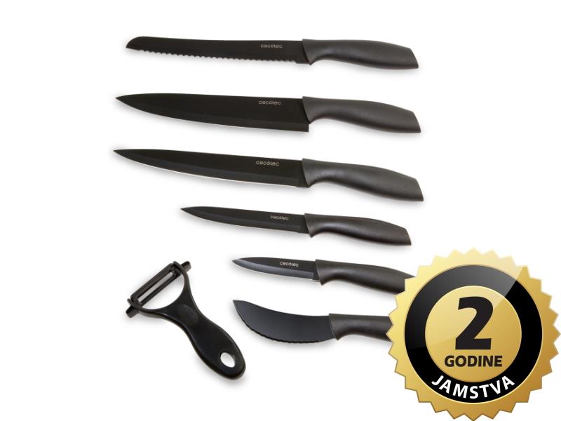 Cecotec noževi Santoku set 7 komada, 2 godine jamstva - 19200002