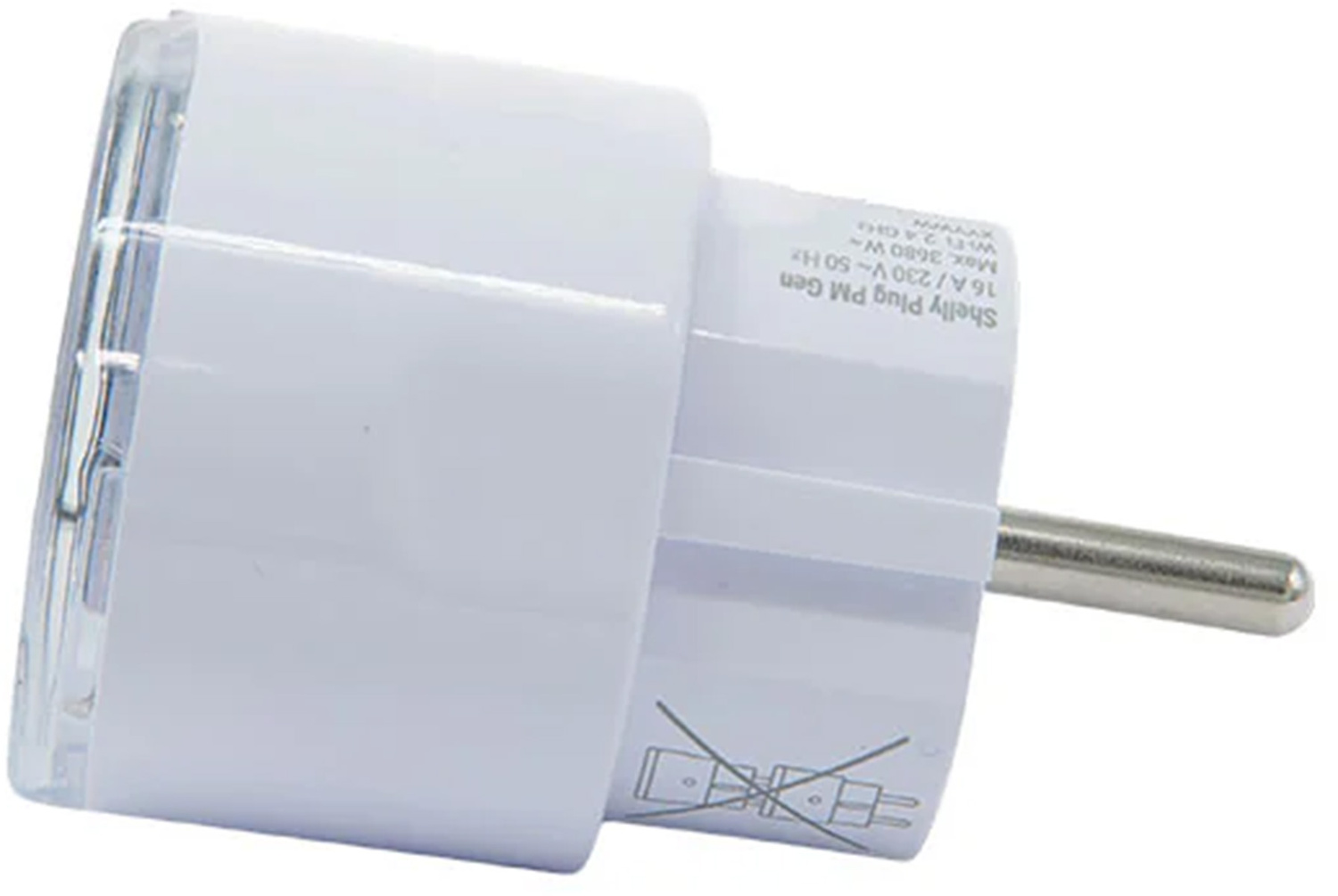 Shelly Plug PM Gen3 Matter 13A smart socket, white