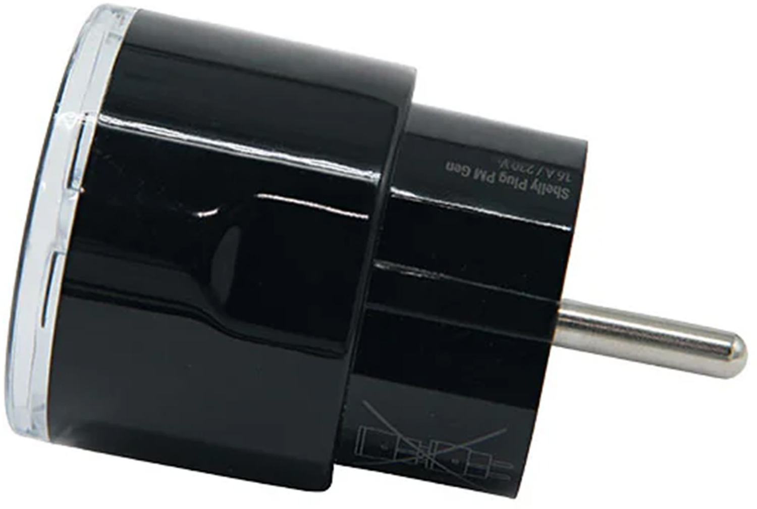 Shelly Plug PM Gen3 Matter 13A smart socket, black
