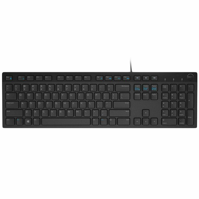 Dell Keyboard KB216, White UK (QWERTY), HR press
