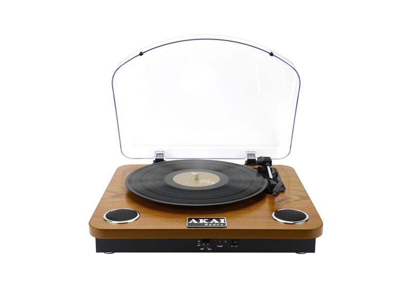 AKAI gramofon, USB, SD, BT, ugrađeni zvučnici, drvo ATT-11BTN - 05250004