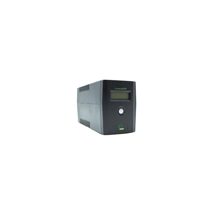 Elsist UPS NemoLCD80 800VA/360W, Line-Interactive, USB, RJ11/RJ45, 2×Schuko, 1×7Ah, 10min. autonomija