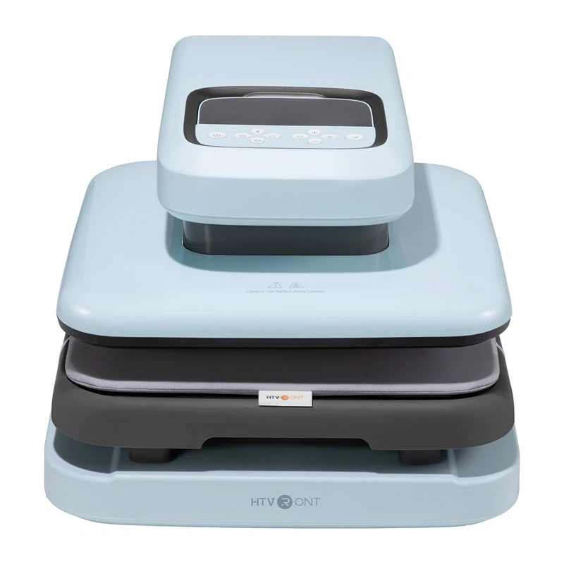 HTVRONT Auto 2 Digit Heat Transfer Press (Light Blue)