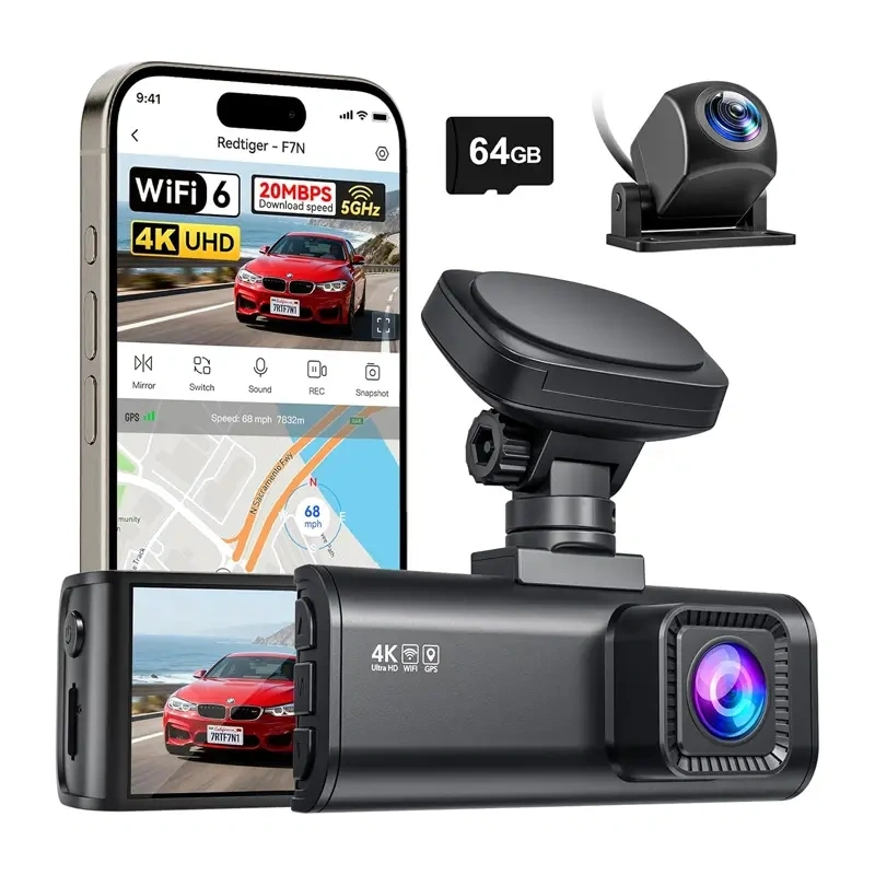 REDTIGER F7N WiFi 4K + 1080p Dash Cam