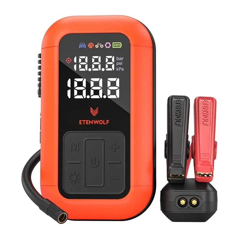 Etenwolf X6 Pro Max Car Air Compressor, 11.03 bar, 12,000 mAh