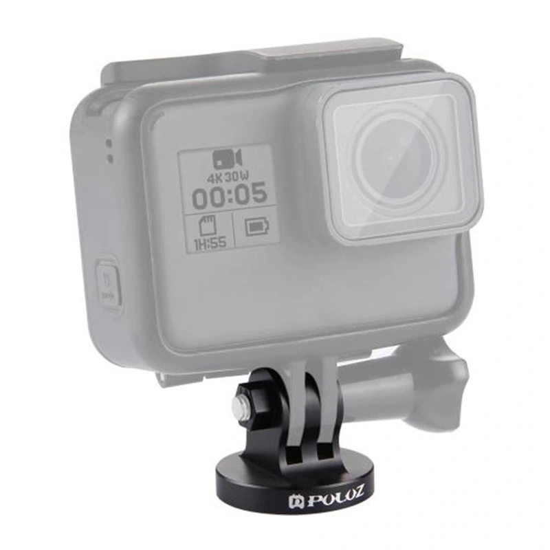 Puluz Mount with 1/4" CNC Thread for Action Cameras (Black)
