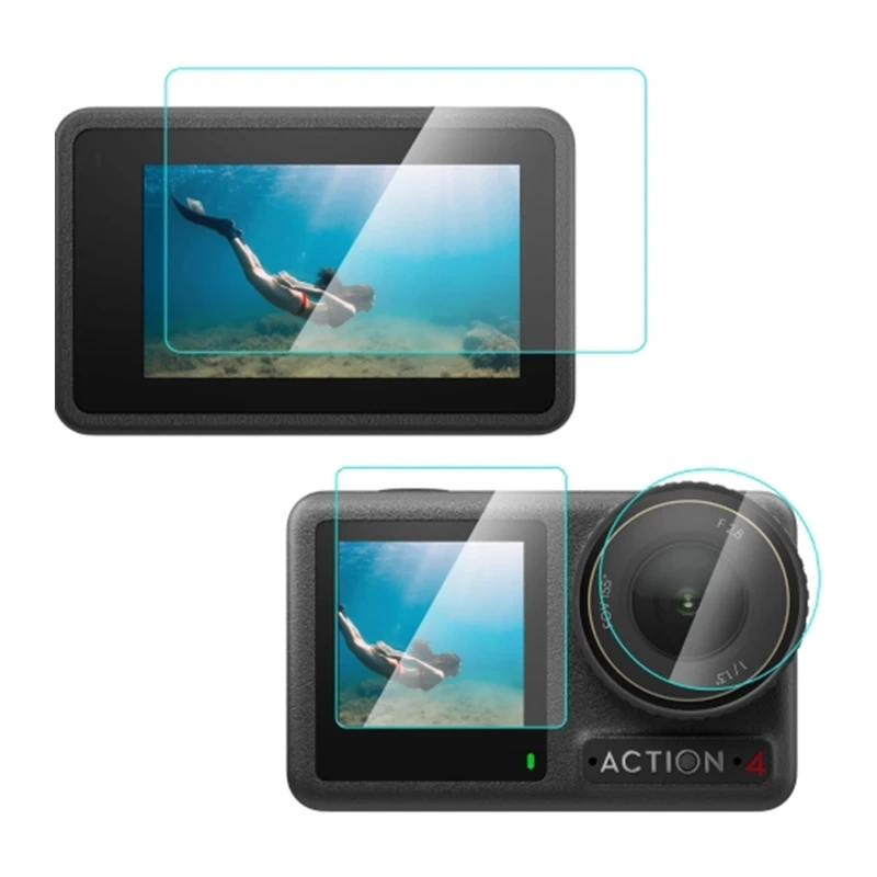 Puluz Tempered Glass for DJI Osmo Action 4 (Clear)