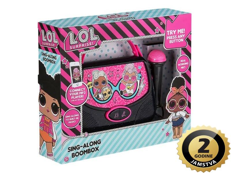 eKids karaoke L.O.L, mini set za djecu Suprise Sing Along Boombox LL-V111 - 05190176
