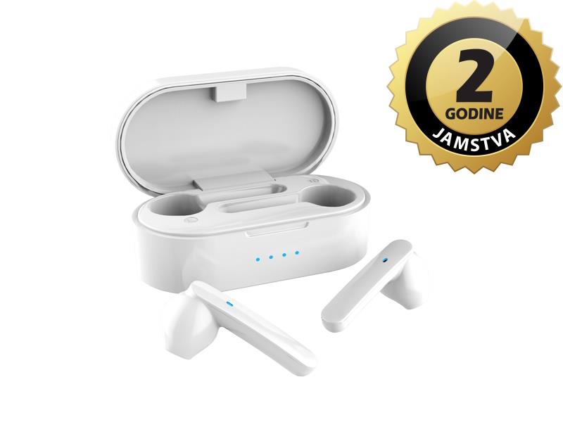 AKAI slušalice sa mikrofonom, Bluetooth, In-ear, bijele BTE-J10W - 05180135