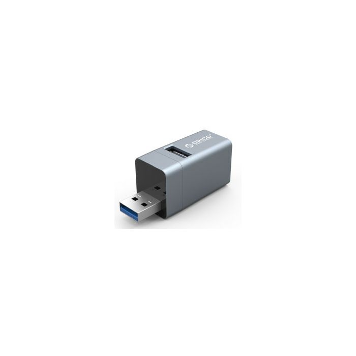 Orico 3-in1 mini USB hub, 3x USB-A, srebrni (ORICO-MINI-U32L-GY-BP)