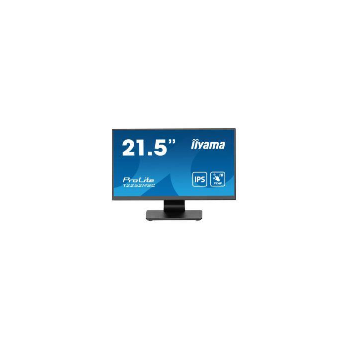 IIYAMA 22" T2252MSC-B2 (21.5") 1920×1080 IPS LED, PCAP 10P Touchscreen, 5ms, HDMI/DP, zvučnici, crni