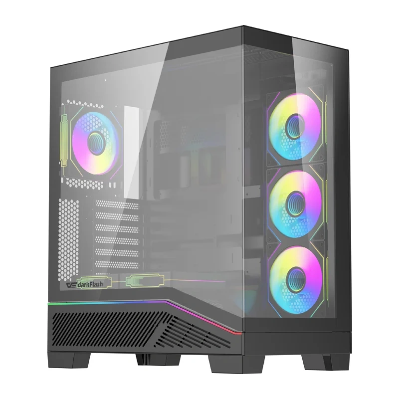Computer case DarkFlash K430 + 6 fans (black)
